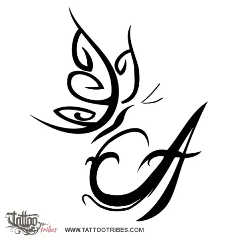 Butterfly on A