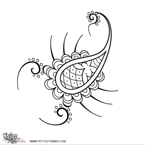 Mehndi scorpion