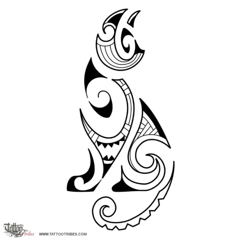 Maori style cat