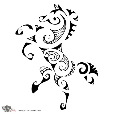 Maori style horse