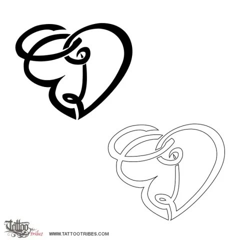 D+E heart
