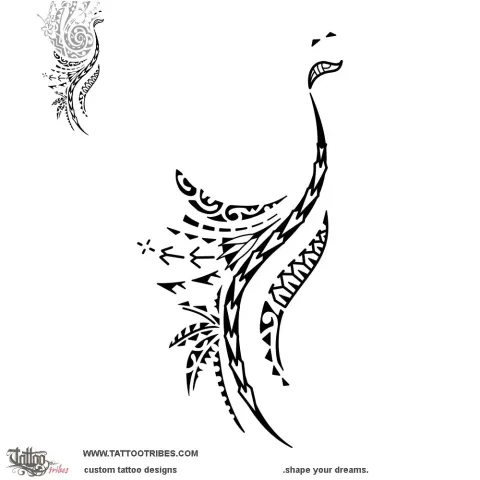 Flaming koru