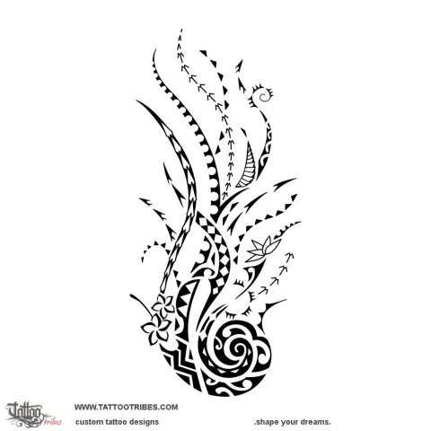 Flaming koru