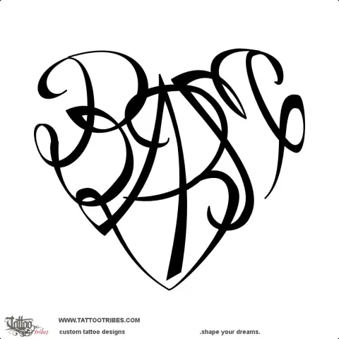 B+A+B+M heart