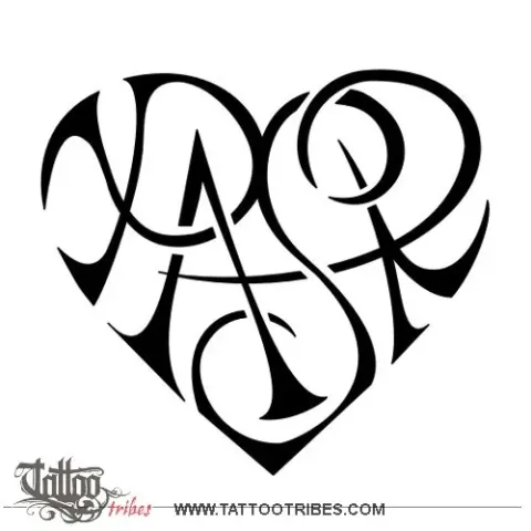P+A+S+R heart