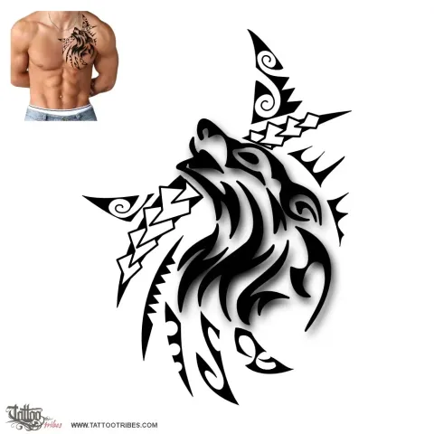 Tribal wolf