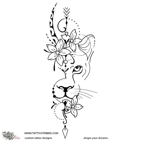 Lioness and arrow
