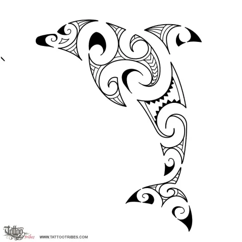 Maori style dolphin