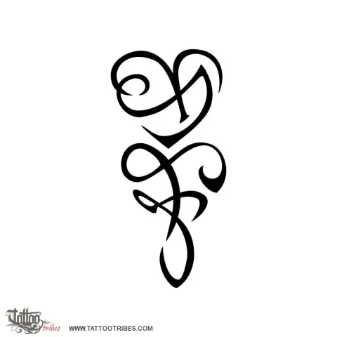Y+A & F+J hearts