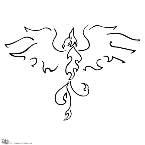 Stylized phoenix