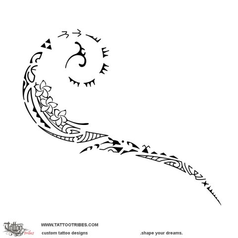 Aupuru (To nourish) tattoo design thumbnail