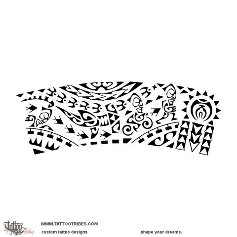 Opuaraa (Determination, appointment) tattoo design thumbnail