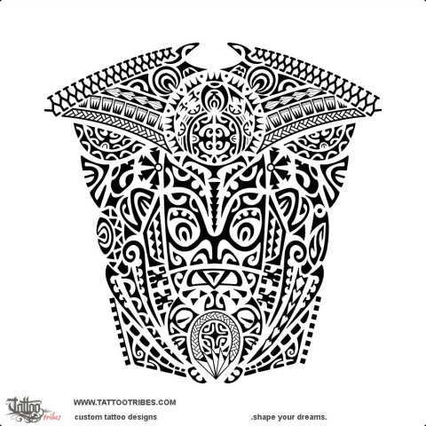Mata hoata (Brilliant eyes) tattoo design thumbnail