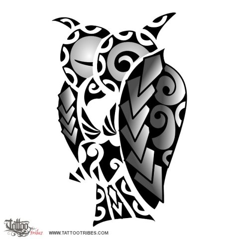 Owl (Coverup) tattoo design thumbnail
