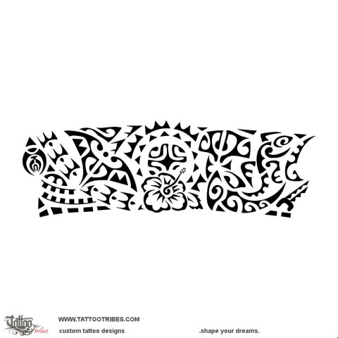 Na tuahine (Sisters) tattoo design thumbnail