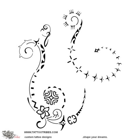 Vahine (Woman) tattoo design thumbnail