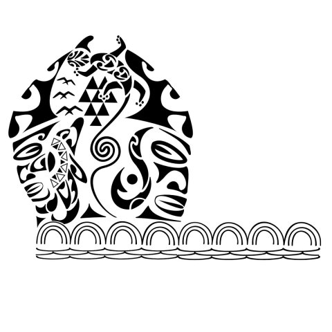 Hawaii on my mind (Sea, fun, family) tattoo design thumbnail