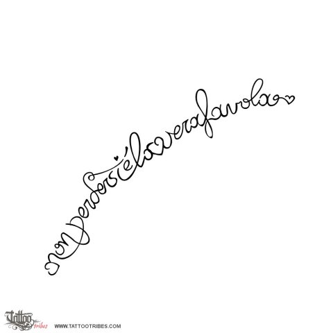 Fairy tale (Bond) tattoo design thumbnail
