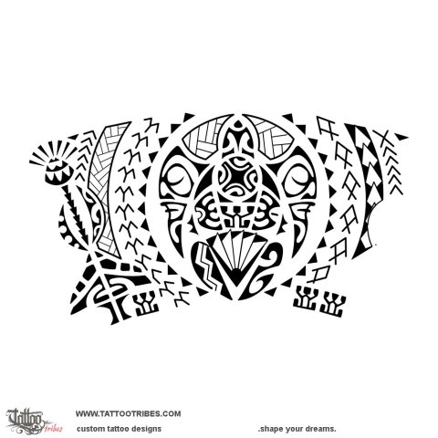 A'a (Roots) tattoo design thumbnail
