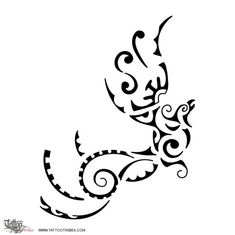 S+I phoenix (Rebirth) tattoo design thumbnail