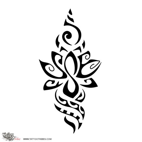 S+E lotus (Rebirth) tattoo design thumbnail