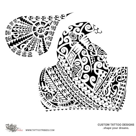 Pakari (Strong, tough) tattoo design thumbnail