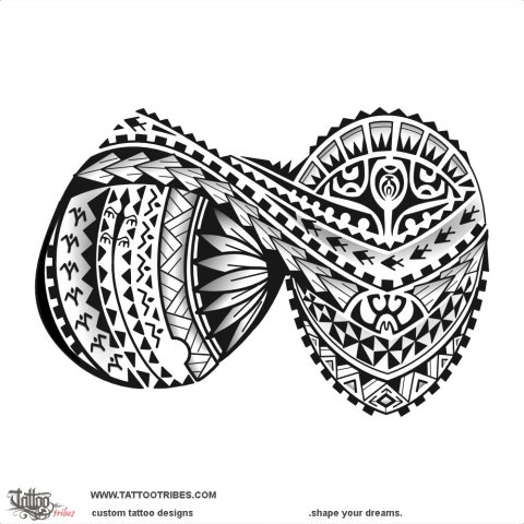 Fitu (Seven) tattoo design thumbnail