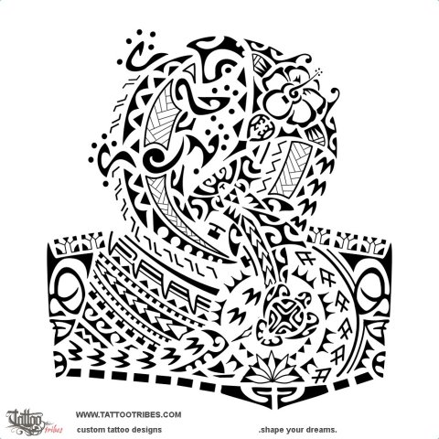 Ti'amā (Freed man) tattoo design thumbnail