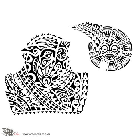 Whakaruruhau (Protector) tattoo design thumbnail