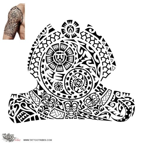 Yin yang (Balance) tattoo design thumbnail
