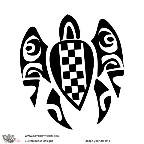 Tito coverup 1 (Turtle) tattoo design thumbnail
