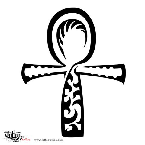 Ankh - Egyptian cross (Eternal life, afterworld) tattoo design thumbnail