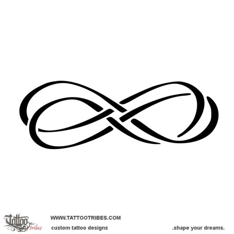 Double infinity (Neverending) tattoo design thumbnail