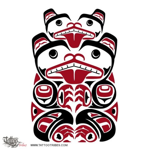 Haida bear (Strength, protection) tattoo design thumbnail