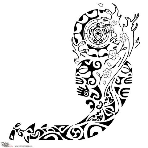 Tangata (Man) tattoo design thumbnail