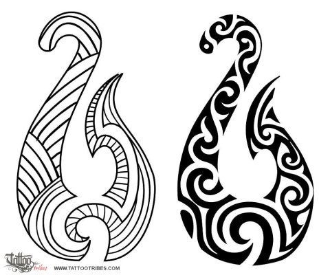 Hei Matau (Prosperity, determination) tattoo design thumbnail