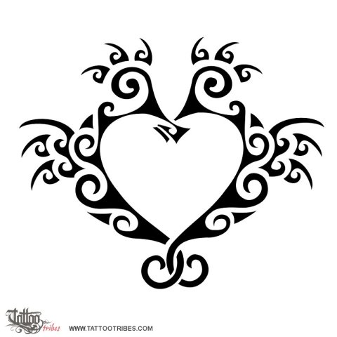 Seahorses (Love, serenity) tattoo design thumbnail