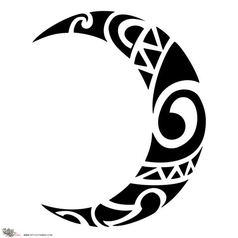 Moon (Femininity) tattoo design thumbnail