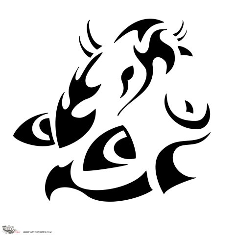 Mountain lion (Agility, power) tattoo design thumbnail