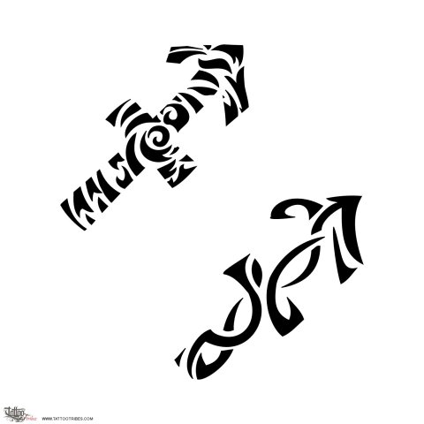 Sagittarius (Zodiac sign) tattoo design thumbnail