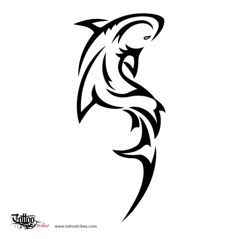 Shark (Adaptability) tattoo design thumbnail