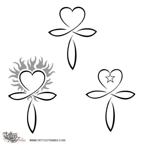 Ankh with heart
