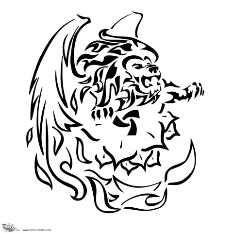 Fire lion