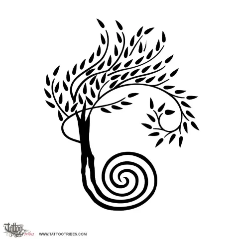 Spiraling tree