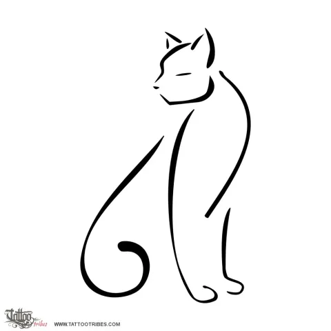 Stylized cat