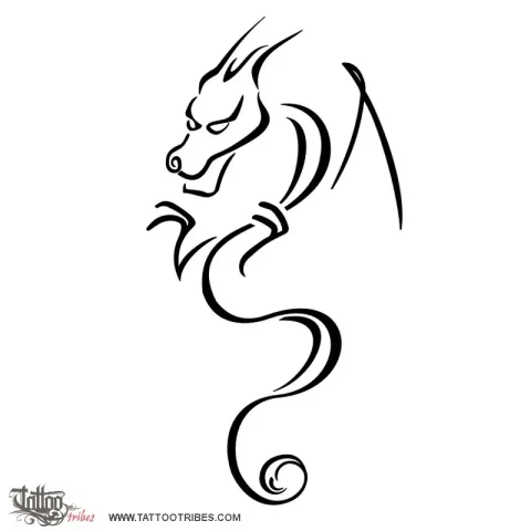 Stylized dragon
