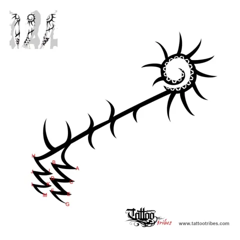 Tribal arm sleeve