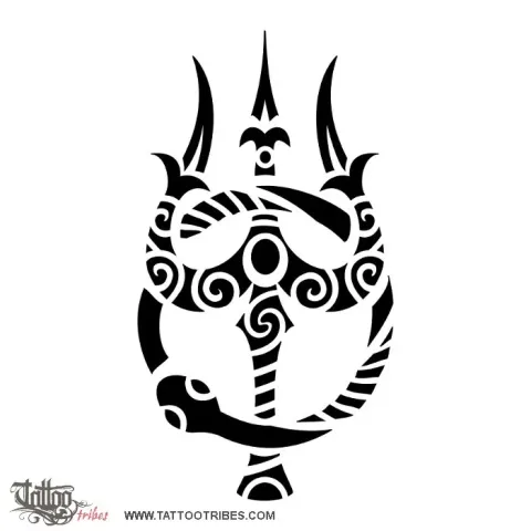Trishula and ouroboros