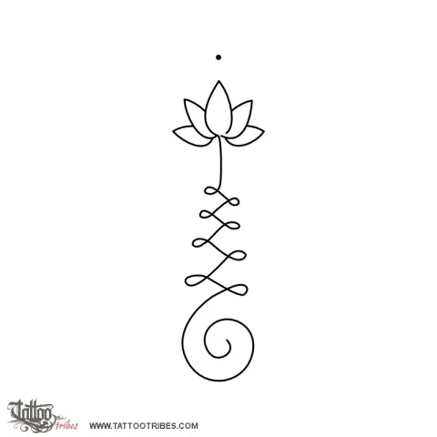 Unalome & lotus