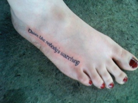 Amiee - Dance: real inked placement tattoo photo thumbnail